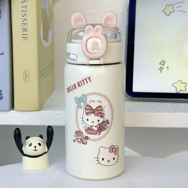 Damen Isoliertrinkflasche mit sicherem Klappverschluss und niedlichem Design Luvikno