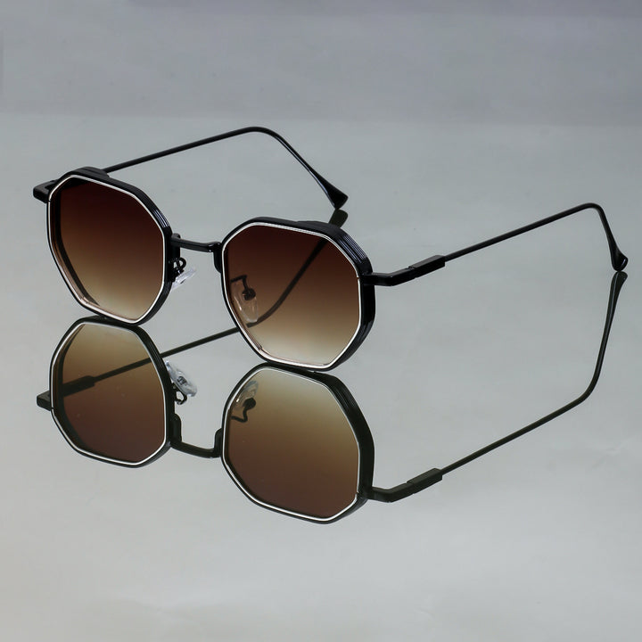 Dame solbriller i elegant, geometrisk stil med holdbar ramme Luvikno