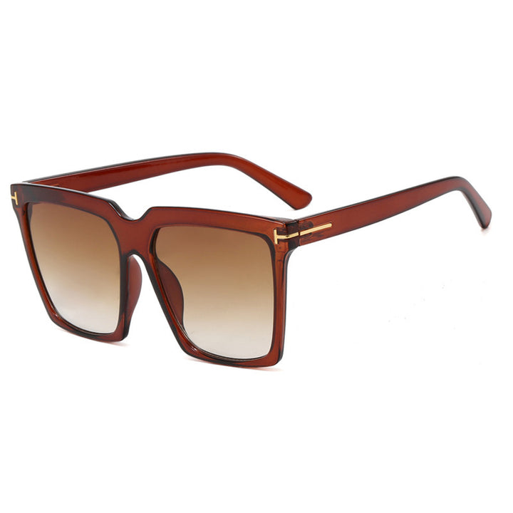 Dame oversized solbriller med elegant og polariserende glassdesign Luvikno