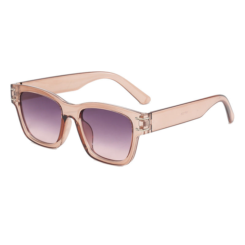 Dame moteriktig oversized solbrille med holdbar plastinnfatning Luvikno