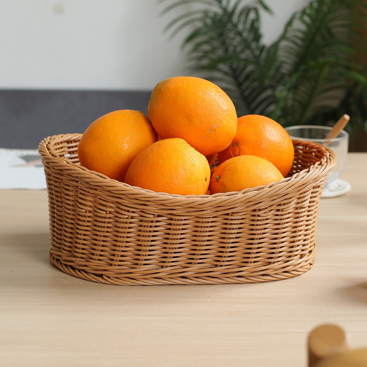 Unisex Elegant oval oppbevaringskurv laget av naturlige materialer Luvikno