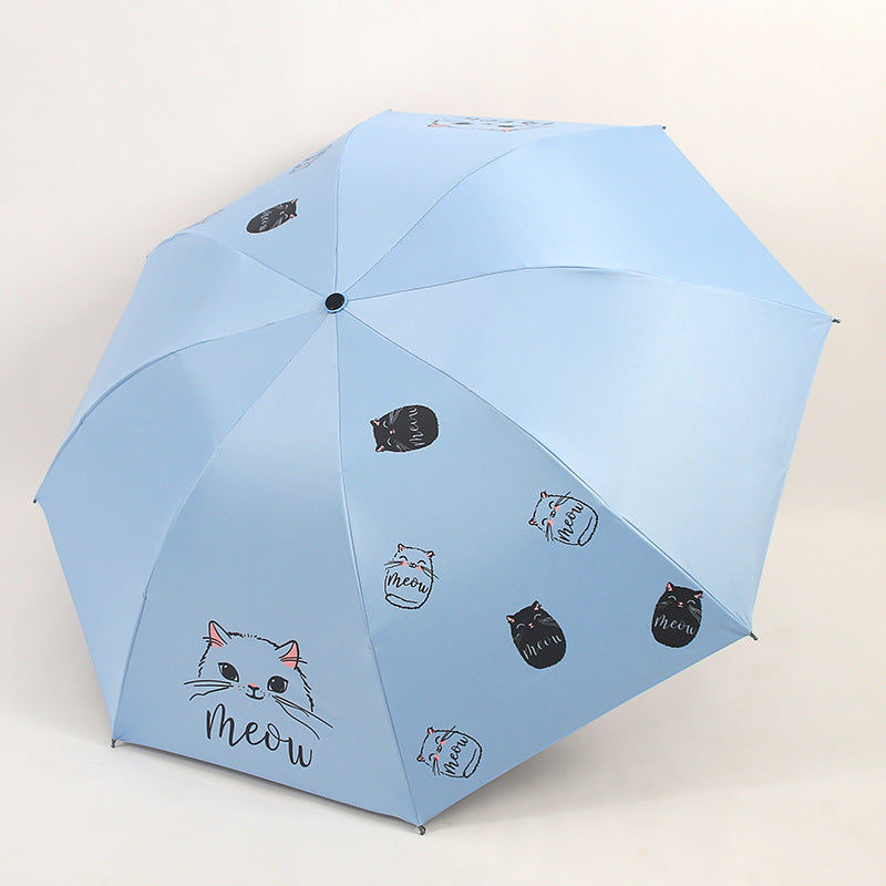 Dameparaply med leken kattedesign Luvikno