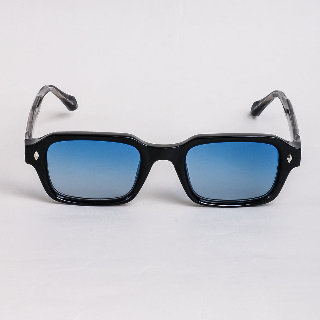 Dame firkantet solbrille med moderne, allsidig ramme og UV-beskyttelse Luvikno