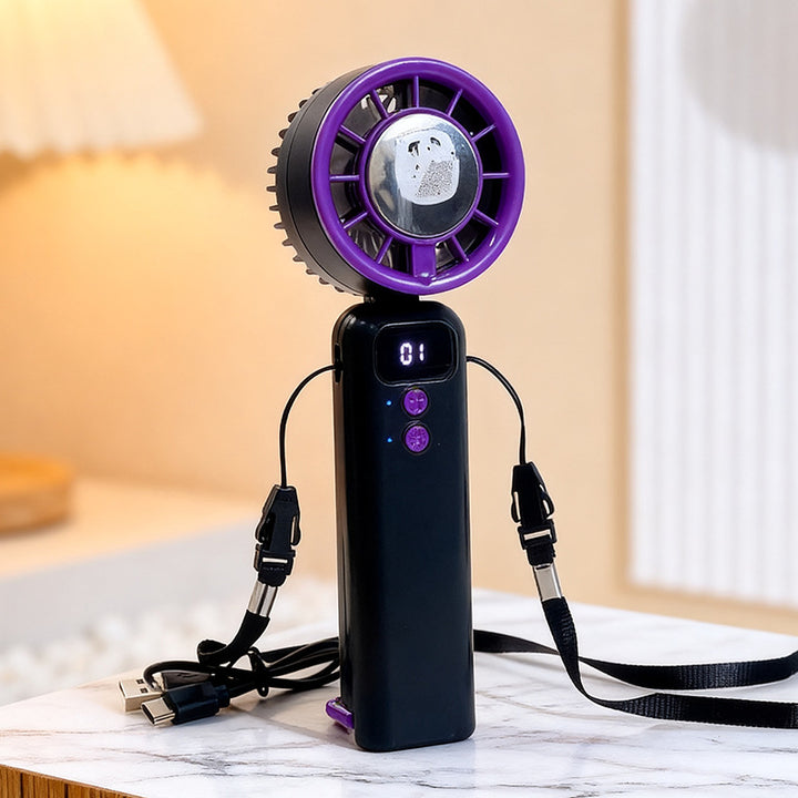 Damer Bærbar Vifte med fleksibelt justerbare hastighetsnivåer Luvikno