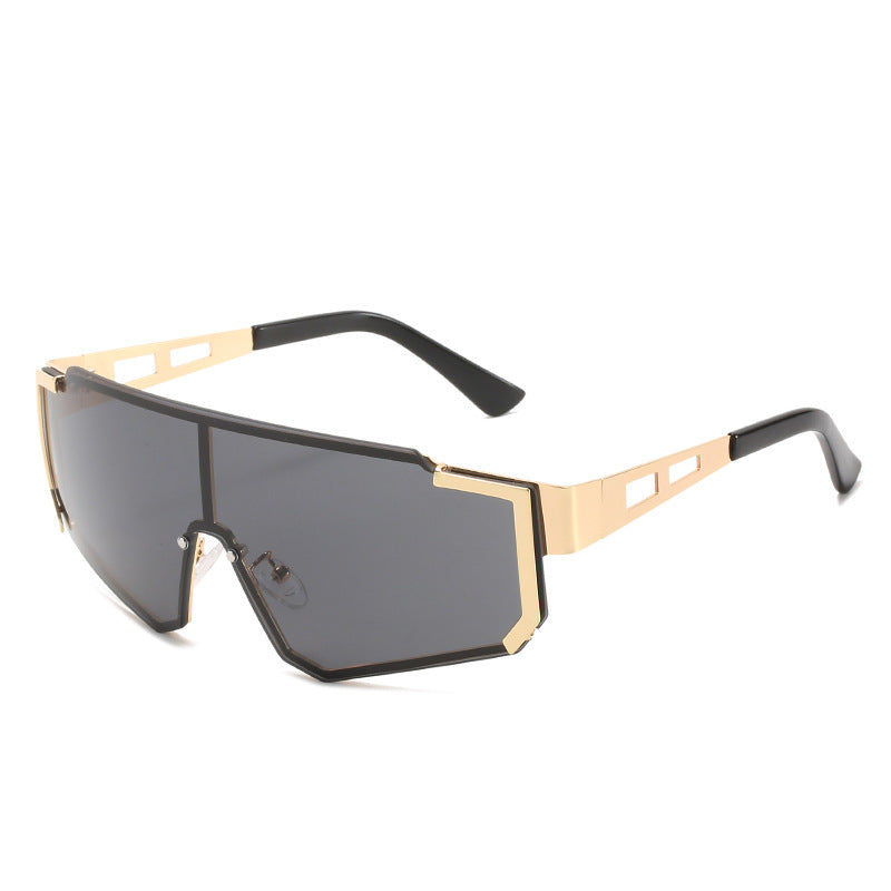 Dame futuristisk oversized solbrille Luvikno