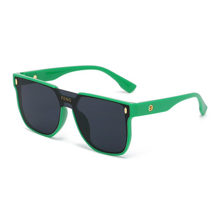 Damen moteriktig solbrille i trendy, geometrisk design Luvikno