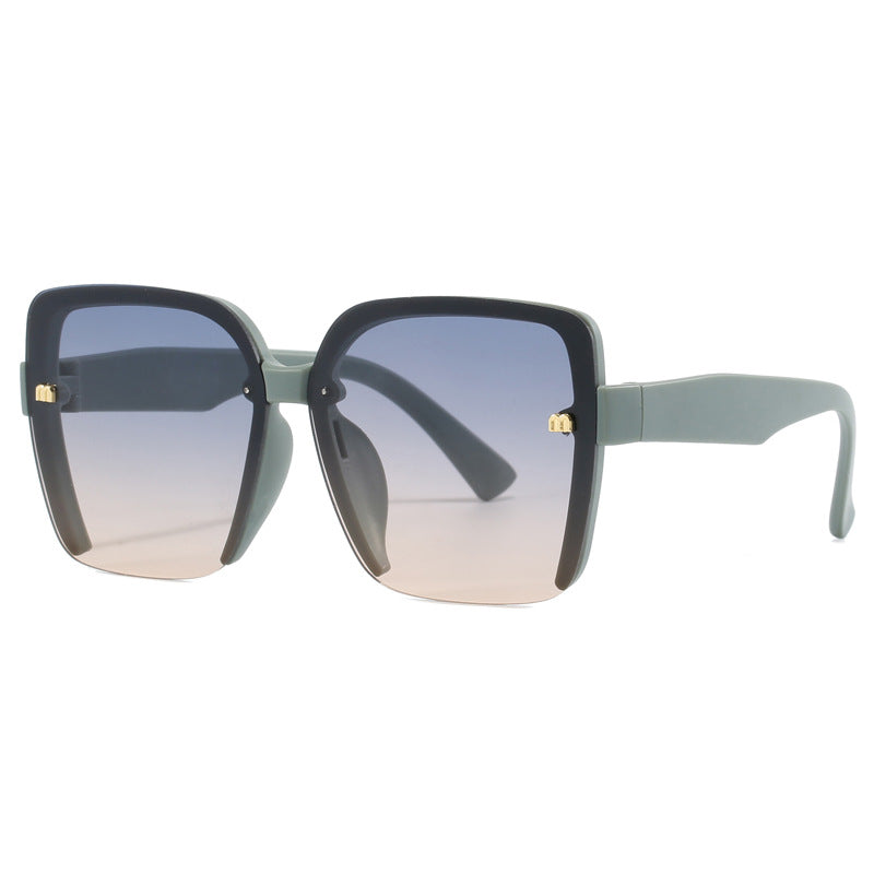 Dame oversized solbriller med stilig, moderne ramme Luvikno
