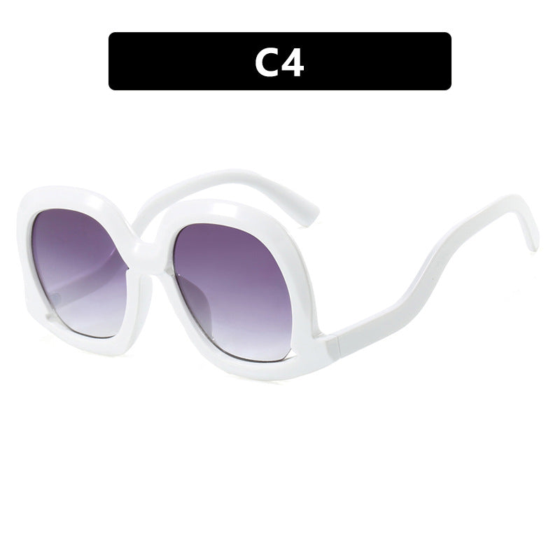 Dame oversized solbrille med moderne design Luvikno