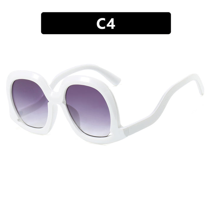 Dame oversized solbrille med moderne design Luvikno