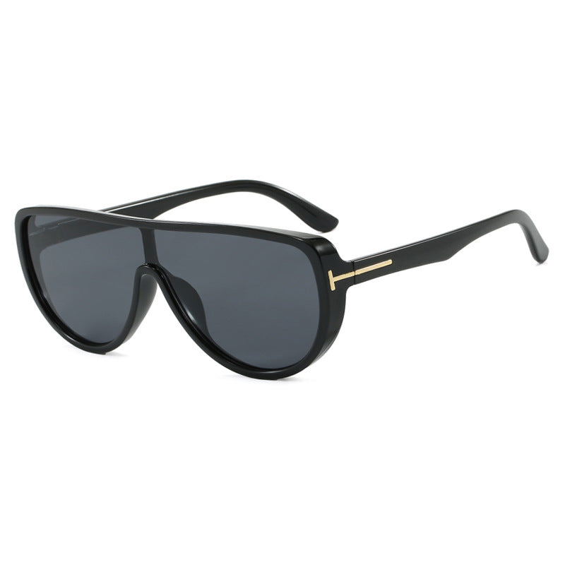 Dame elegant oversized solbrille med markant design og UV-beskyttelse Luvikno