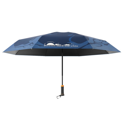 Dame automatisk og robust sammenleggbart paraply med ergonomisk håndtak Luvikno