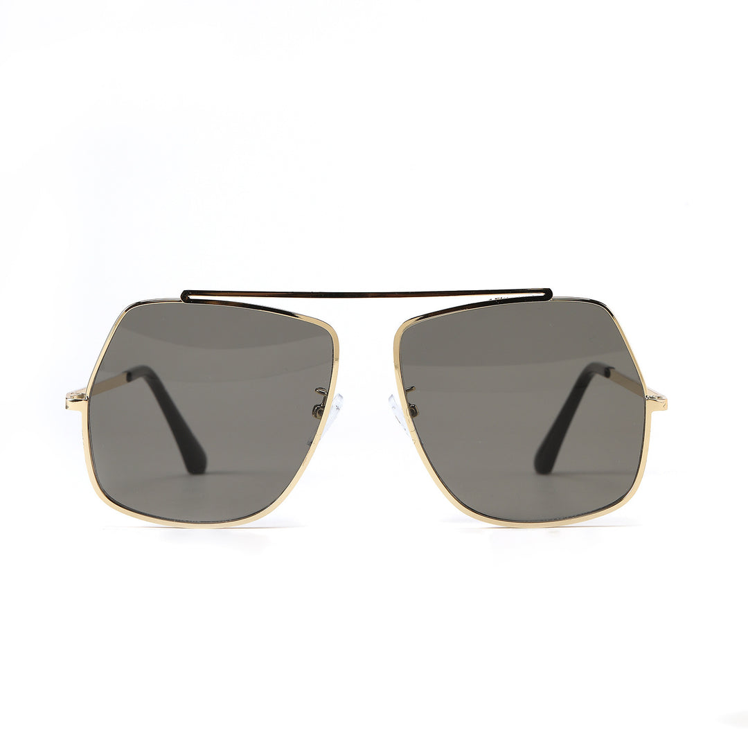 Dame polygonal solbrille med elegant, moderne ramme Luvikno
