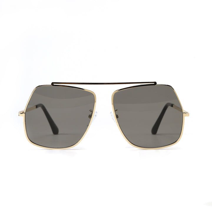 Dame polygonal solbrille med elegant, moderne ramme Luvikno