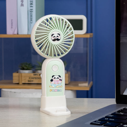Dame Bærbar Håndvifte i søtt Panda-design Luvikno