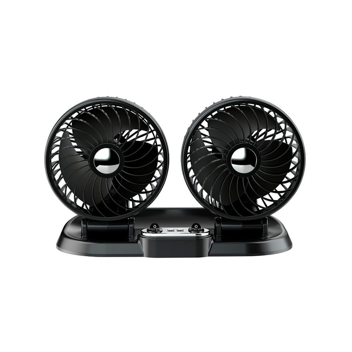 Dual-Head Bærbar Bil Ventilasjonsvifte Luvikno