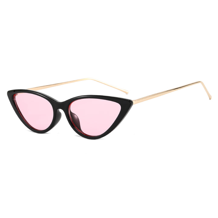 Dame Cat-Eye solbriller med moderne ramme og UV-beskyttelse Luvikno