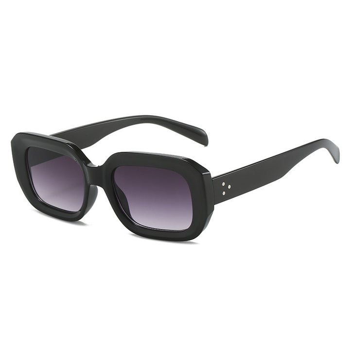 Dame oversized firkantet solbrille med trendy design Luvikno