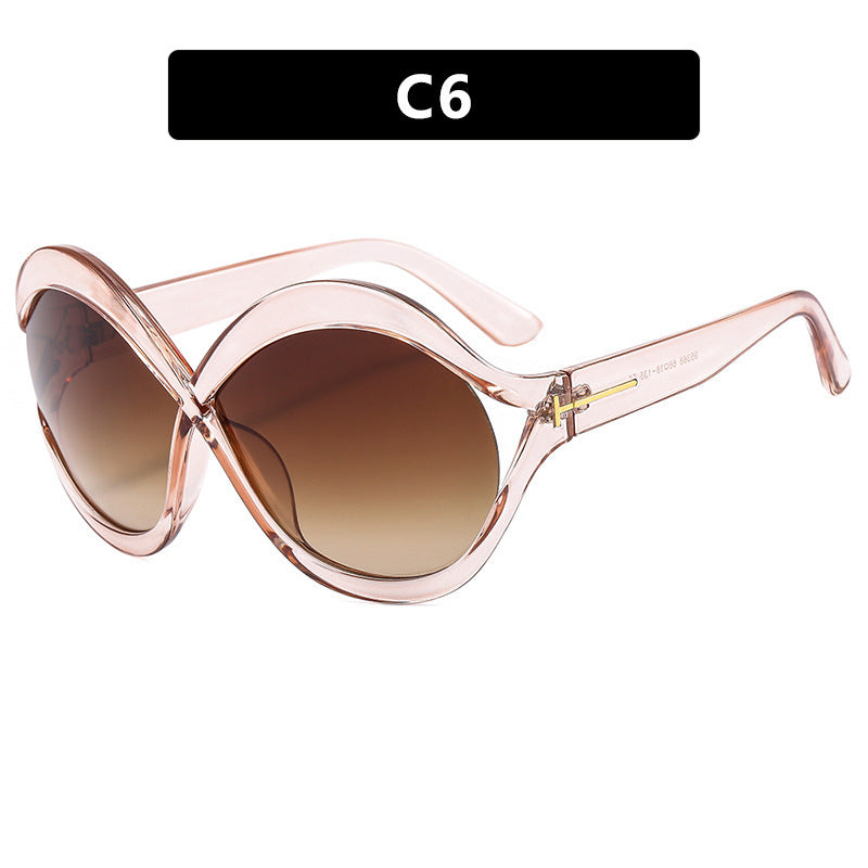 Dame ekstravagant formet solbrille Luvikno