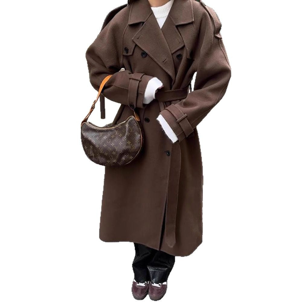 Naisten tyylikäs bouclé-takki käytännöllisillä nappitiedoilla Luvik