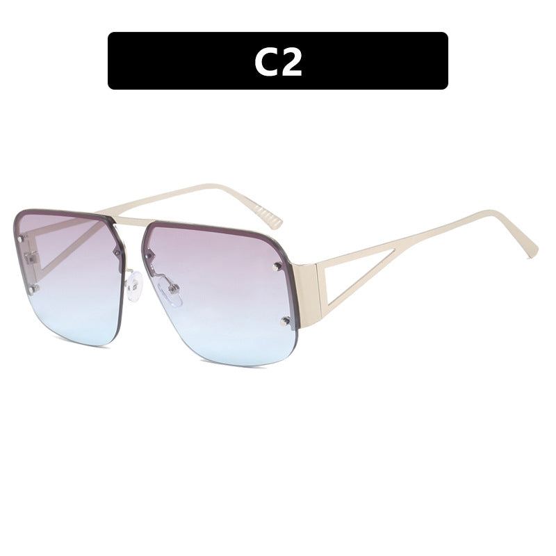 Damer optisk brille med elegant, geometrisk design og høykvalitets metallramme Luvikno
