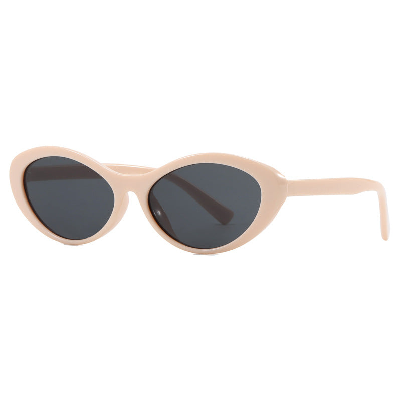 Dame stilige Cat-Eye solbriller med myke kurver og UV-beskyttelse Luvikno
