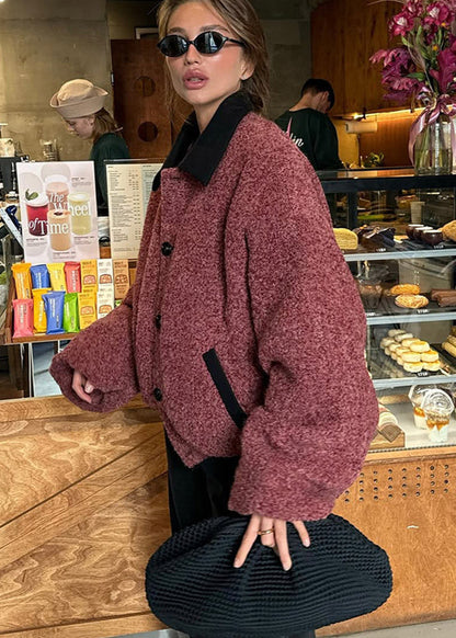 Luvik | Teddy Bouclé Takki - Tyylikäs Ylipitkä Tyyli