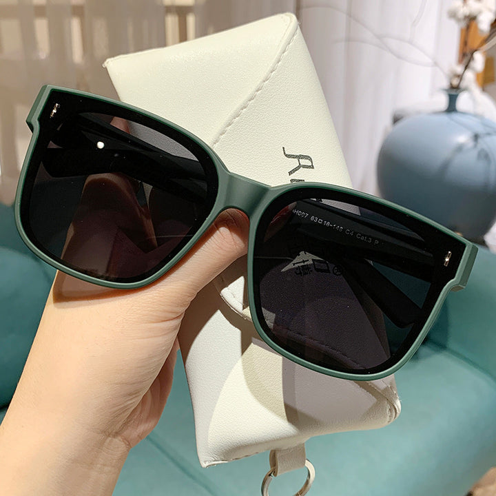 Dame Fashionable solbriller i trendy kvadratisk design Luvikno