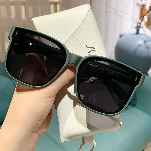Dame Fashionable solbriller i trendy kvadratisk design Luvikno