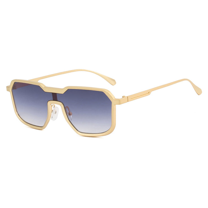 Dame ekstravagant geometrisk solbrille med beskyttende UV-filter Luvikno