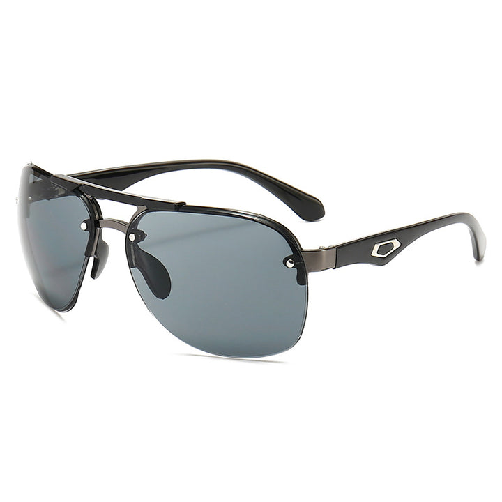 Herre sporty solbrille med moderne ramme Luvikno