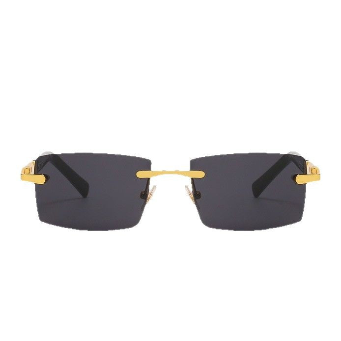 Damer moteriktig rektangulær solbrille Luvikno