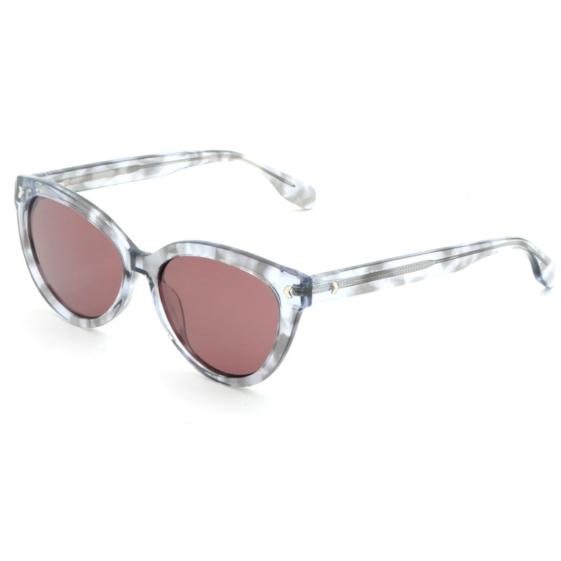 Dame moteriktig Cat-Eye solbrille med UV-beskyttelse og behagelig lett ramme Luvikno