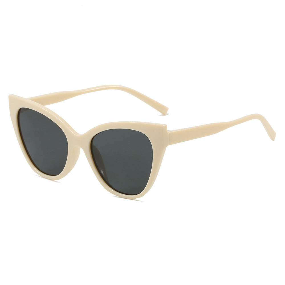 Dame Cat-Eye solbriller med UV-beskyttelse og moderne ramme Luvikno