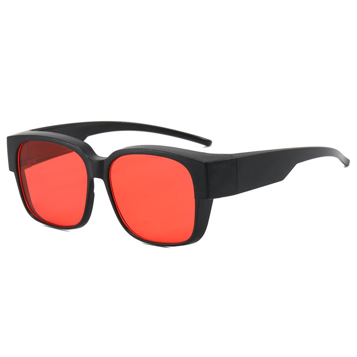 Dame moteriktig kvadratisk solbrille med ergonomisk design Luvikno