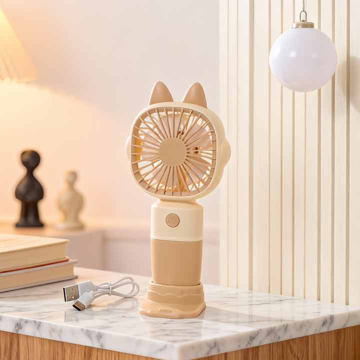 Damer Bærbar Dyre Mini-Ventilator med USB-tilkobling Luvikno