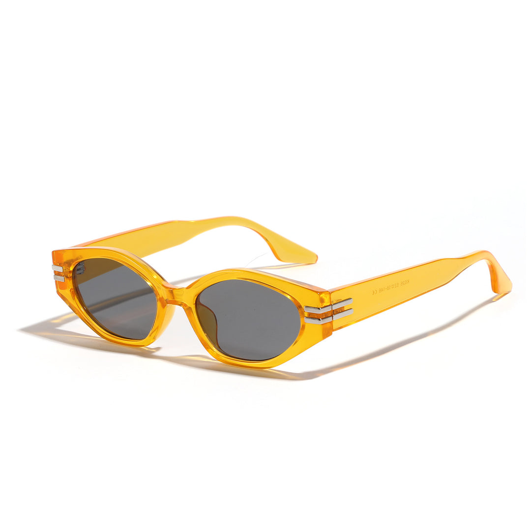 Dame geometrisk solbrille i ikonisk design Luvikno