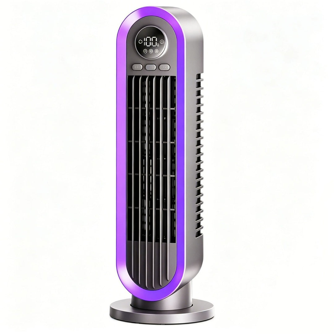 Herre Turmventilator med fjernkontroll og tidsur Luvikno