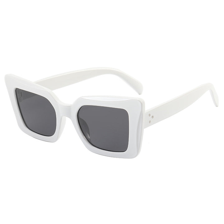 Dame firkantet solbrille med minimalistisk design Luvikno