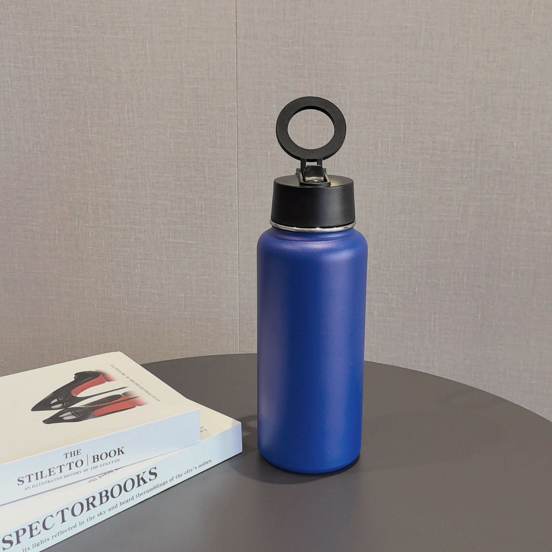 Unisex Sporty Stainless Steel Water Bottle Luvikno
