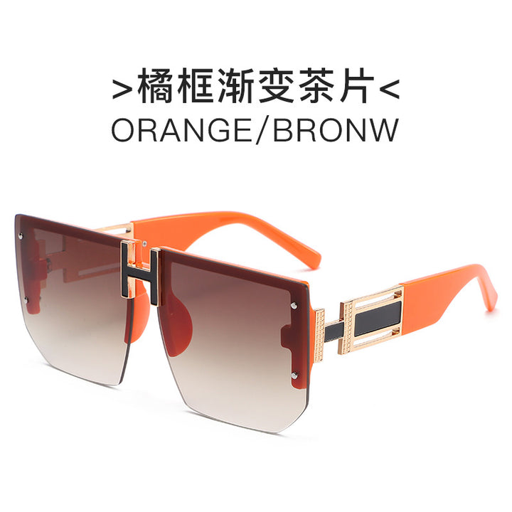 Dame futuristisk kvadrat solbrille Luvikno