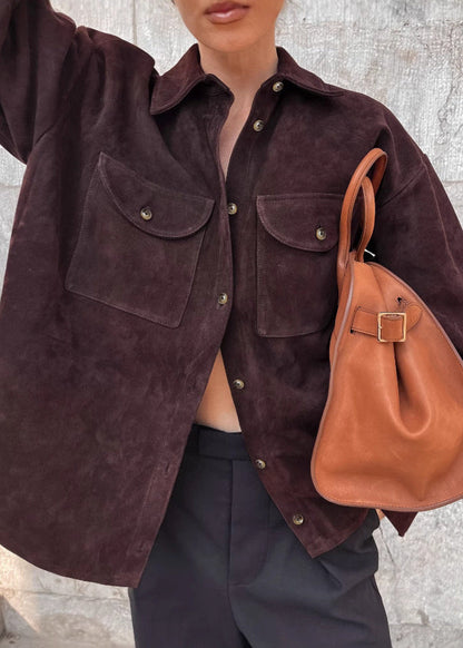 Luvik | Chic - Nahkatakki Overshirt