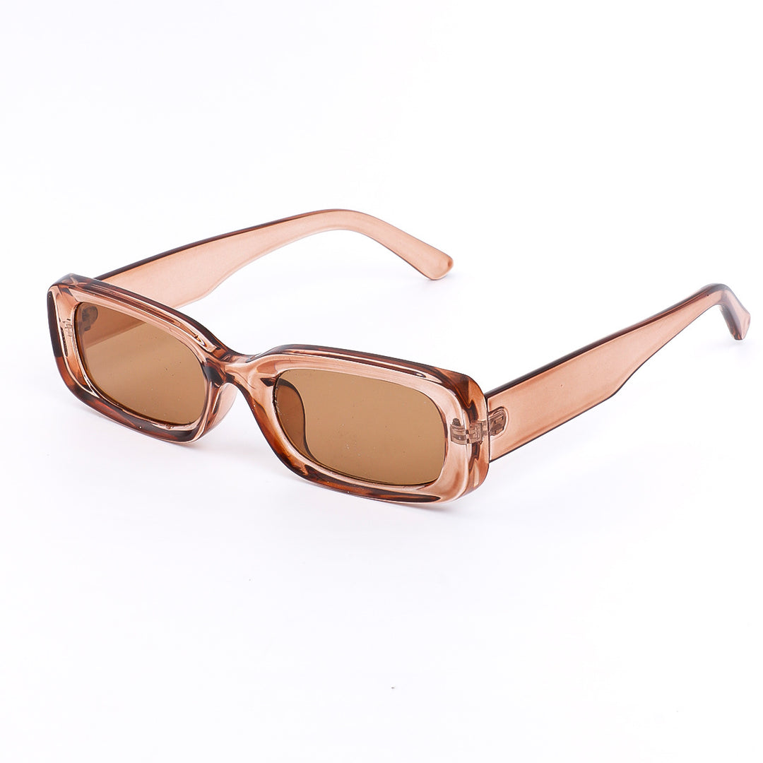 Dame moteriktig solbrille i retro-stil med bred ramme Luvikno