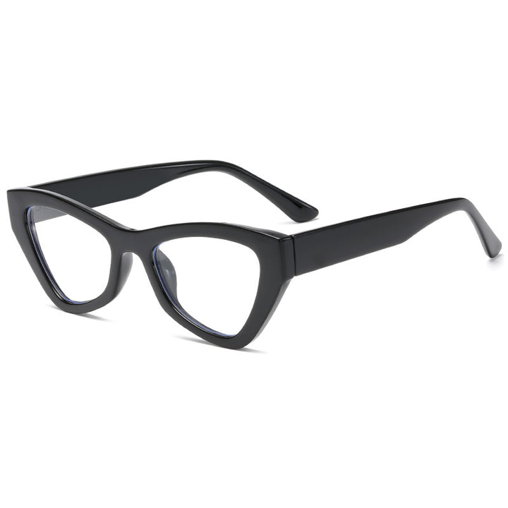 Dame Cat-Eye-briller med trendy gjennomsiktig ramme Luvikno