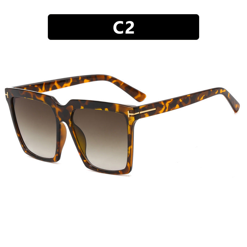 Dame oversized solbriller med elegant og polariserende glassdesign Luvikno