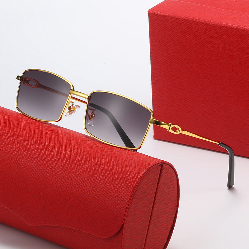 Damer elegante halvrammebrille med fint metallramme Luvikno
