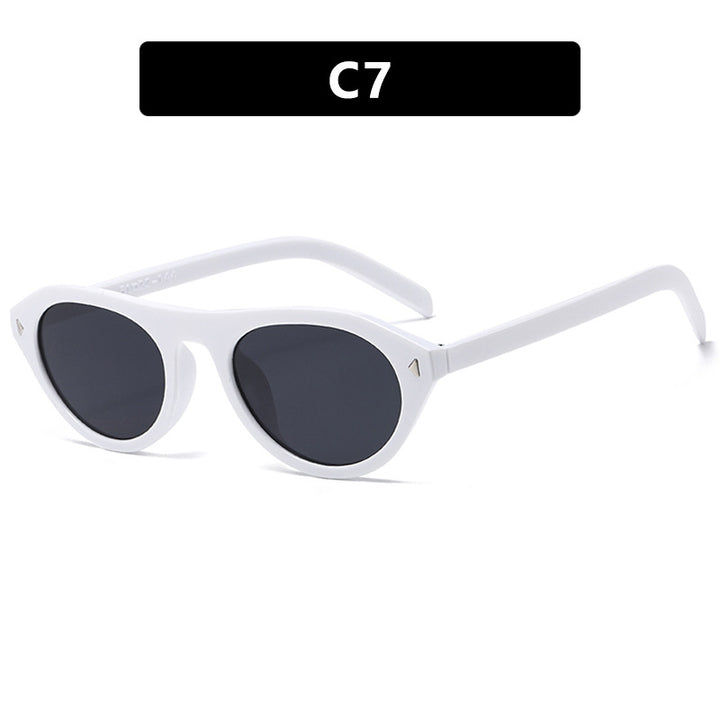Dames moteriktig solbrille med buet ramme og beskyttende UV-filter Luvikno