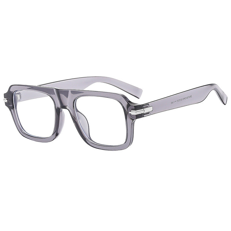 Dame Designer-solbriller med moderne firkantet ramme og polarisert glass Luvikno