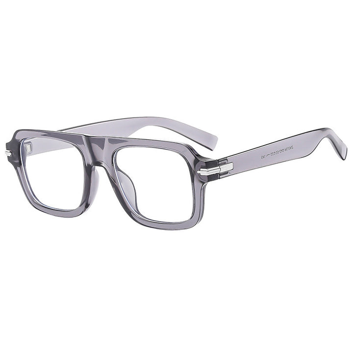Dame Designer-solbriller med moderne firkantet ramme og polarisert glass Luvikno