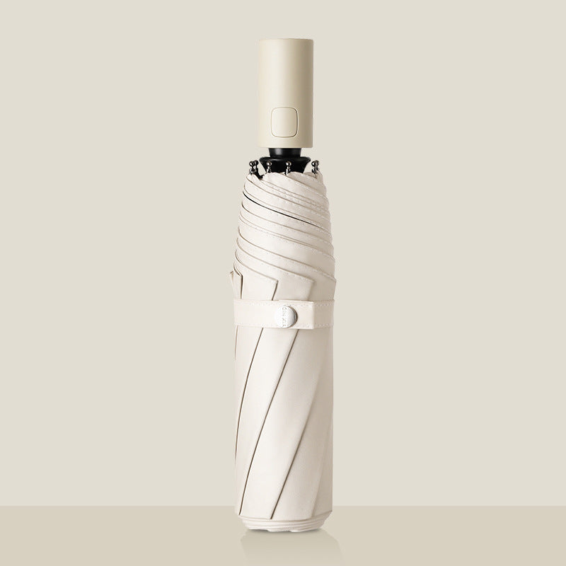 Dame Automatisk sammenleggbare paraply med ergonomisk design og vindresistent teknologi Luvikno