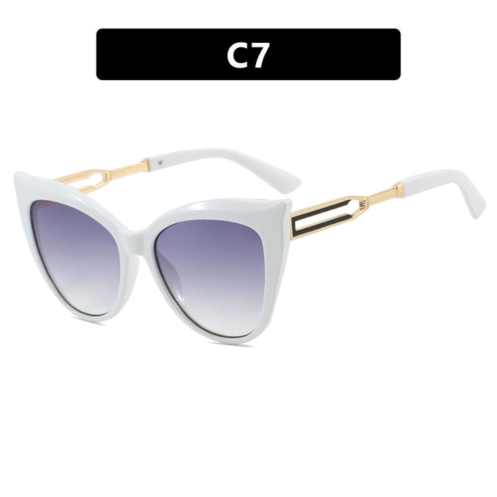Dame cat-eye briller med elegant metallramme Luvikno